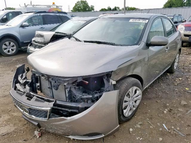 KNAFU4A26B5889878 - 2011 KIA FORTE EX GRAY photo 2