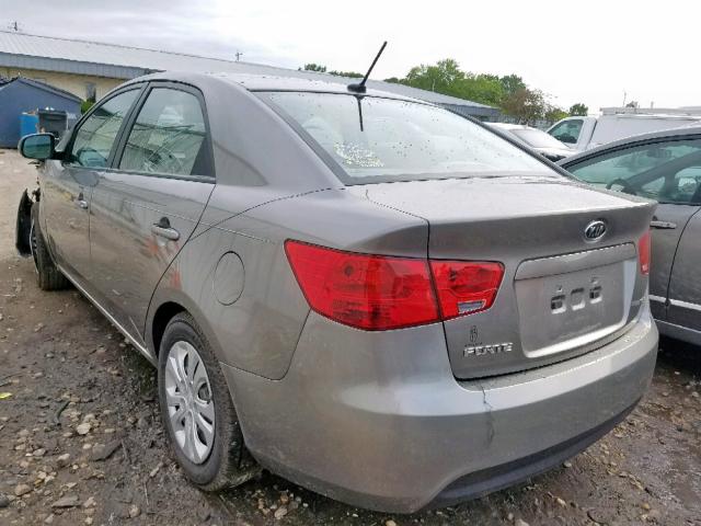 KNAFU4A26B5889878 - 2011 KIA FORTE EX GRAY photo 3