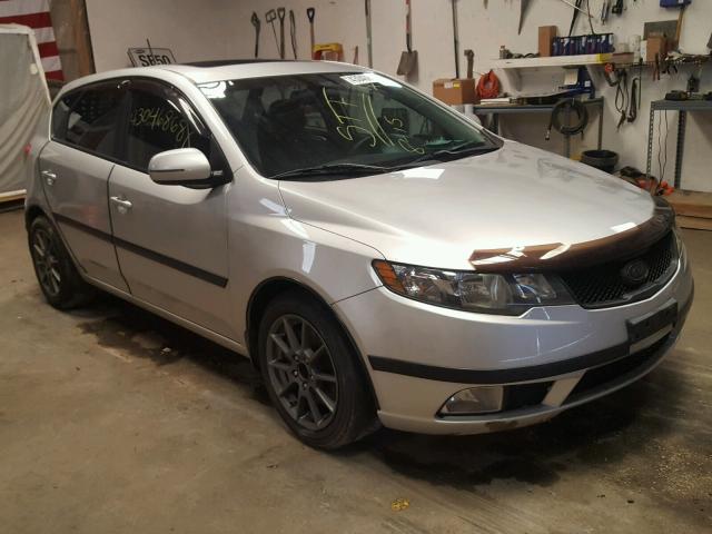 KNAFW5A31B5352859 - 2011 KIA FORTE SX SILVER photo 1