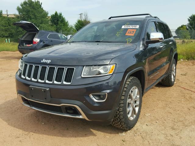 1C4RJFBG3FC921816 - 2015 JEEP GRAND CHER GRAY photo 2