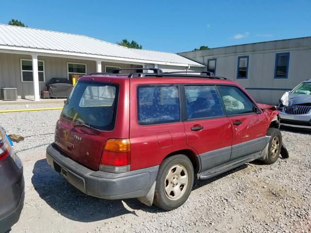 JF1SF6350WH761208 - 1998 SUBARU FORESTER L RED photo 4