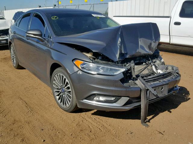 3FA6P0K98HR150179 - 2017 FORD FUSION TIT GRAY photo 1