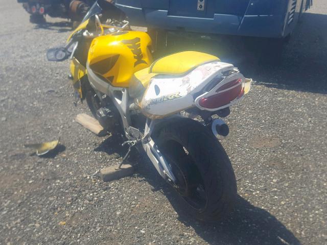 JH2SC3302XM302185 - 1999 HONDA CBR900 RR YELLOW photo 3