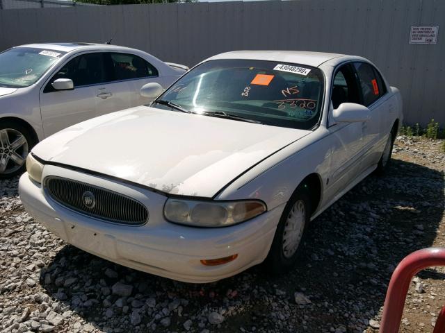 1G4HP54K614223320 - 2001 BUICK LESABRE CU WHITE photo 2