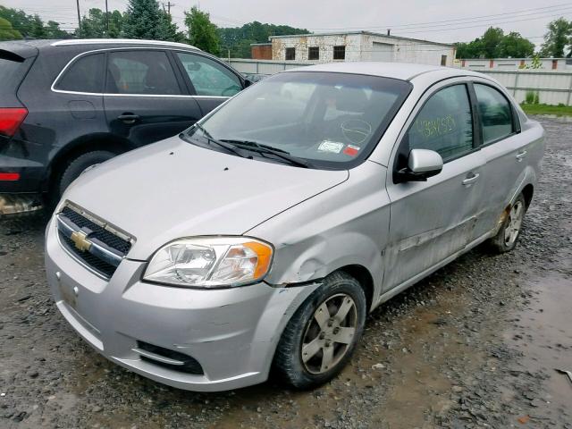 KL1TD56E19B302522 - 2009 CHEVROLET AVEO LS GRAY photo 2