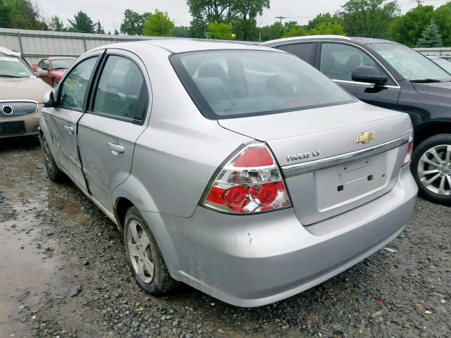 KL1TD56E19B302522 - 2009 CHEVROLET AVEO LS GRAY photo 3