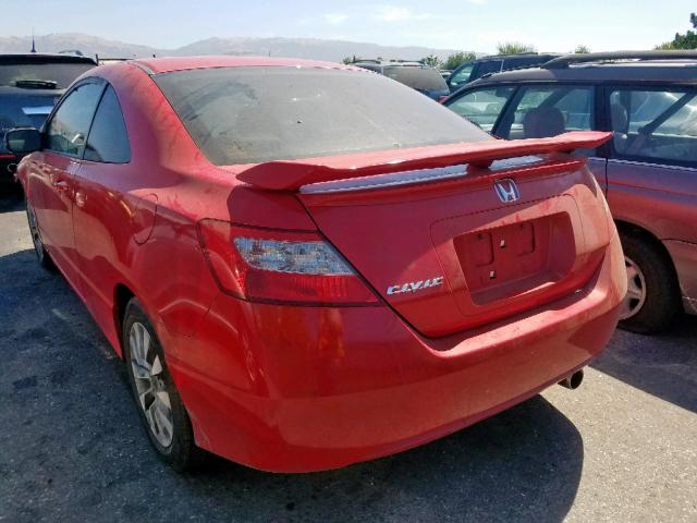 2HGFG12909H531555 - 2009 HONDA CIVIC EXL RED photo 3