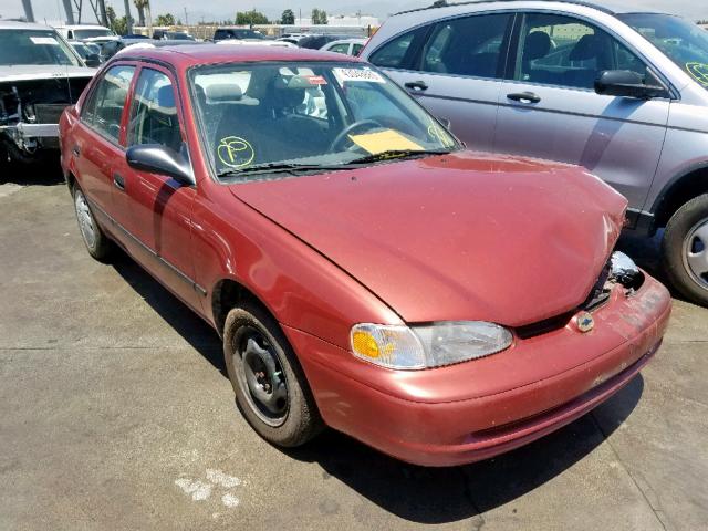 1Y1SK5281XZ422511 - 1999 CHEVROLET GEO PRIZM მუქწითელი ფოტო 1