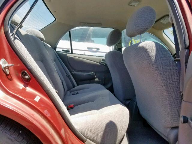 1Y1SK5281XZ422511 - 1999 CHEVROLET GEO PRIZM მუქწითელი ფოტო 6