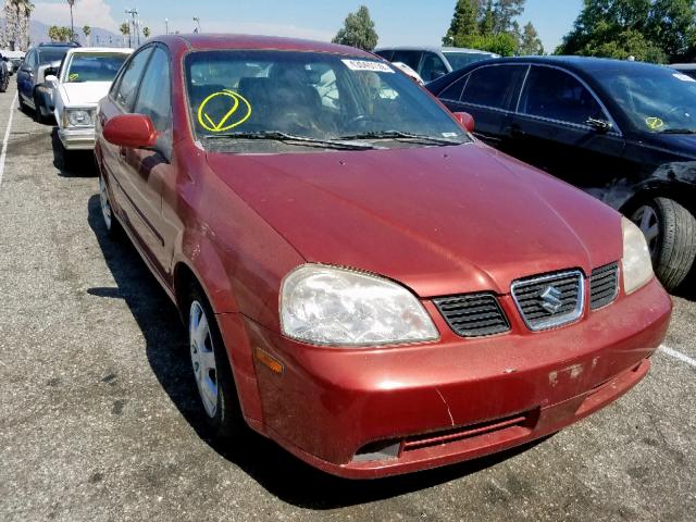 KL5JD56Z35K173976 - 2005 SUZUKI FORENZA S RED photo 1