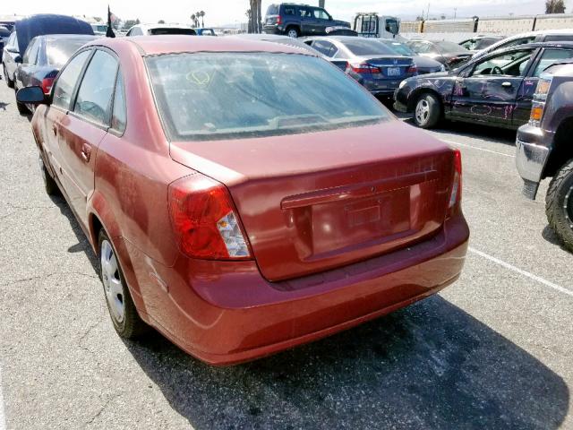 KL5JD56Z35K173976 - 2005 SUZUKI FORENZA S RED photo 3