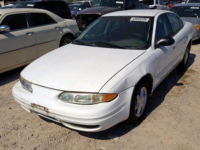 1G3NL52E9XC332661 - 1999 OLDSMOBILE ALERO GL WHITE photo 2