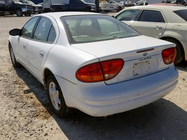 1G3NL52E9XC332661 - 1999 OLDSMOBILE ALERO GL WHITE photo 3