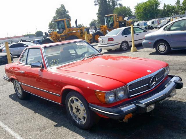 WDBBA45A5BB008308 - 1981 MERCEDES-BENZ 380 SL RED photo 1