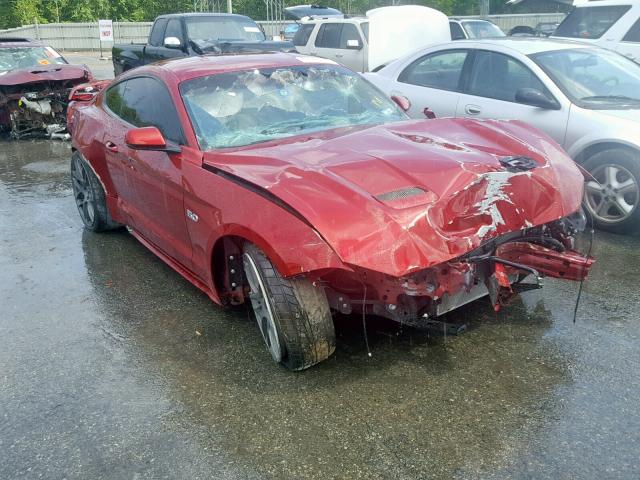 1FA6P8CF2J5132062 - 2018 FORD MUSTANG GT RED photo 1