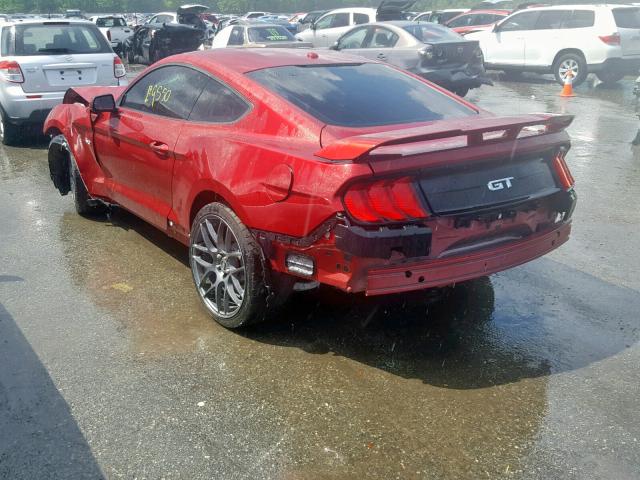 1FA6P8CF2J5132062 - 2018 FORD MUSTANG GT RED photo 3