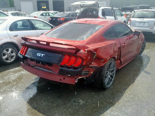 1FA6P8CF2J5132062 - 2018 FORD MUSTANG GT RED photo 4