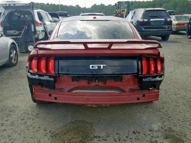 1FA6P8CF2J5132062 - 2018 FORD MUSTANG GT RED photo 9