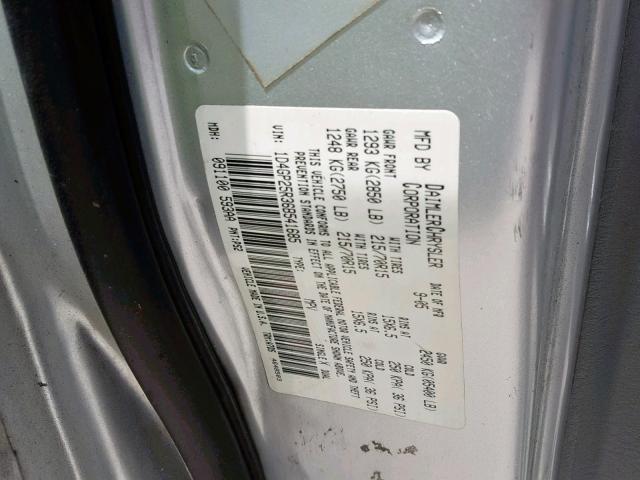 1D4GP25R36B541685 - 2006 DODGE CARAVAN SE GRAY photo 10