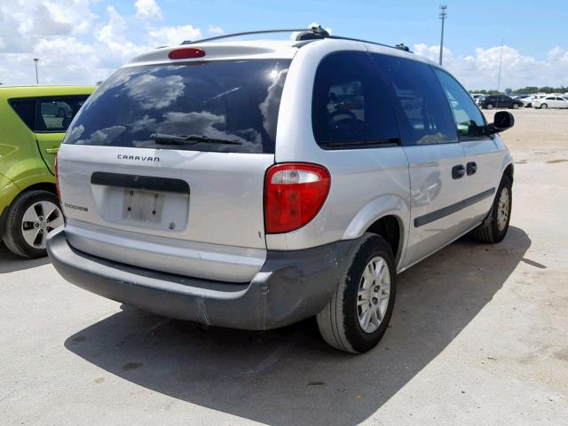 1D4GP25R36B541685 - 2006 DODGE CARAVAN SE GRAY photo 4