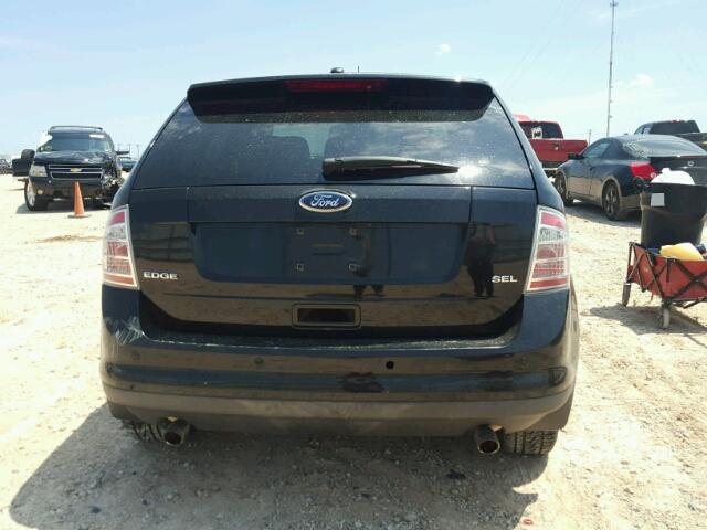 2FMDK38C68BB42838 - 2008 FORD EDGE SEL BLACK photo 9