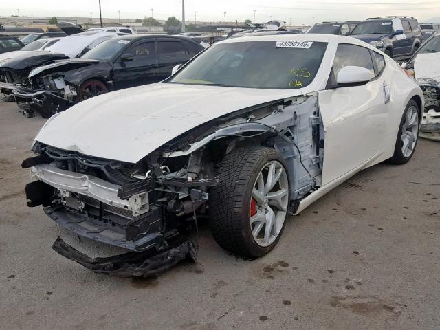 JN1AZ4EH5EM633922 - 2014 NISSAN 370Z BASE WHITE photo 2