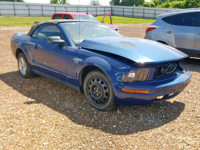 1ZVFT84N575273273 - 2007 FORD MUSTANG BLUE photo 1
