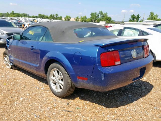 1ZVFT84N575273273 - 2007 FORD MUSTANG BLUE photo 3