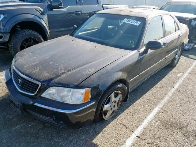 JH4KA9654YC003862 - 2000 ACURA 3.5RL BLACK photo 2