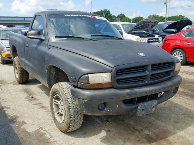 1B7GG26X4WS589982 - 1998 DODGE DAKOTA BLACK photo 1