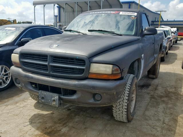 1B7GG26X4WS589982 - 1998 DODGE DAKOTA BLACK photo 2