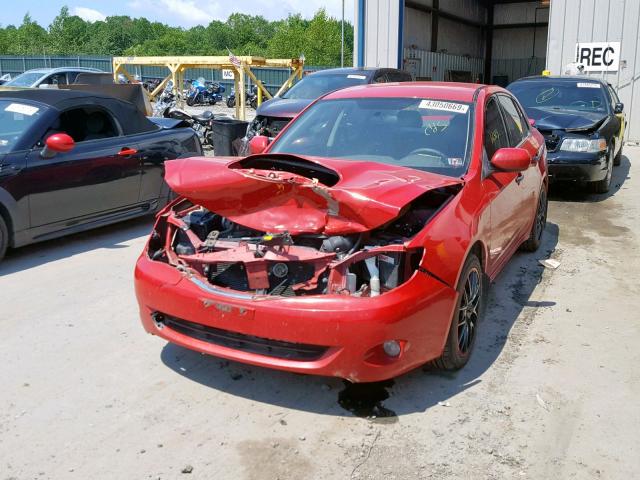 JF1GE74608G504936 - 2008 SUBARU IMPREZA WR RED photo 2