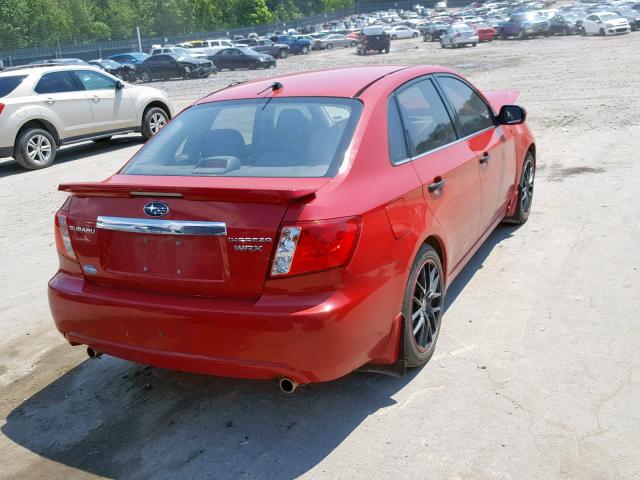 JF1GE74608G504936 - 2008 SUBARU IMPREZA WR RED photo 4