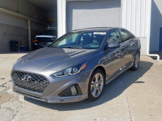 5NPE34AF6JH680207 - 2018 HYUNDAI SONATA SPO GRAY photo 2