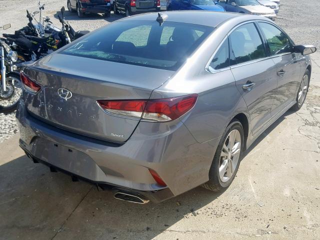 5NPE34AF6JH680207 - 2018 HYUNDAI SONATA SPO GRAY photo 4