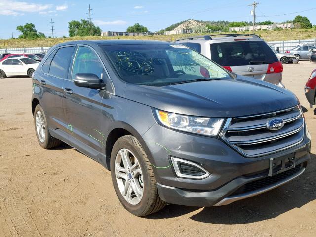 2FMPK4K82JBB61657 - 2018 FORD EDGE TITAN GRAY photo 1