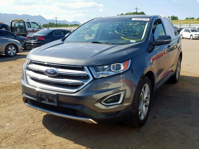 2FMPK4K82JBB61657 - 2018 FORD EDGE TITAN GRAY photo 2