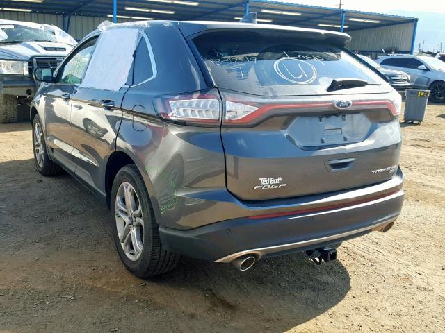 2FMPK4K82JBB61657 - 2018 FORD EDGE TITAN GRAY photo 3