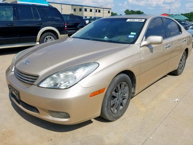 JTHBF30G725023737 - 2002 LEXUS ES 300 GOLD photo 2