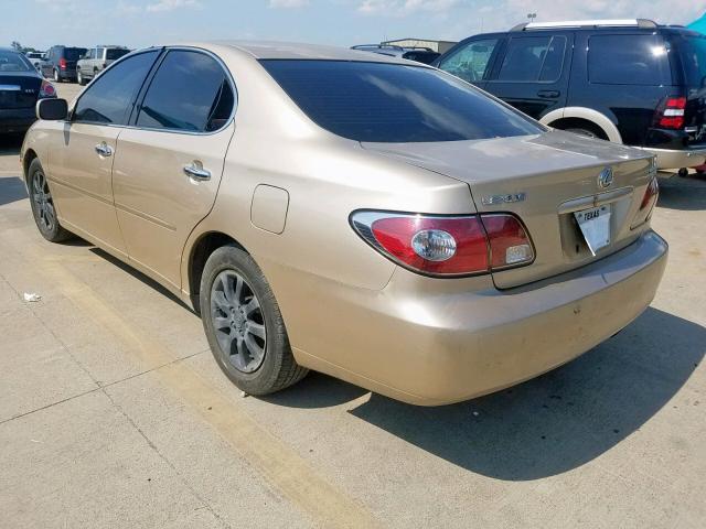 JTHBF30G725023737 - 2002 LEXUS ES 300 GOLD photo 3