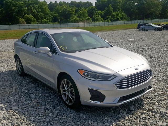 3FA6P0CD8KR151150 - 2019 FORD FUSION SEL SILVER photo 1