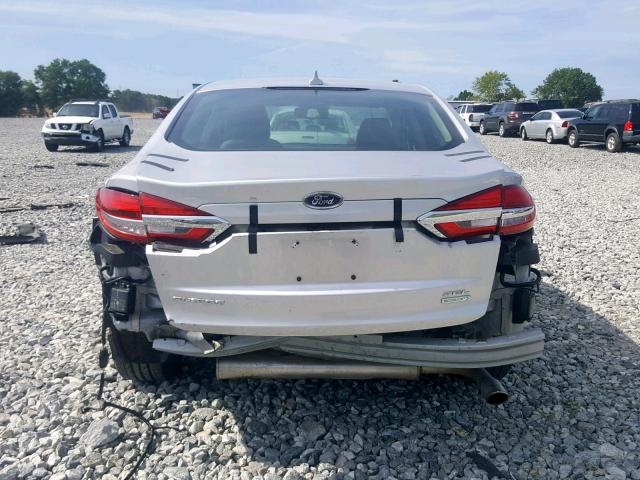 3FA6P0CD8KR151150 - 2019 FORD FUSION SEL SILVER photo 9