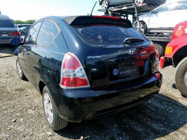 KMHCM3AC8AU157390 - 2010 HYUNDAI ACCENT BLU BLACK photo 3