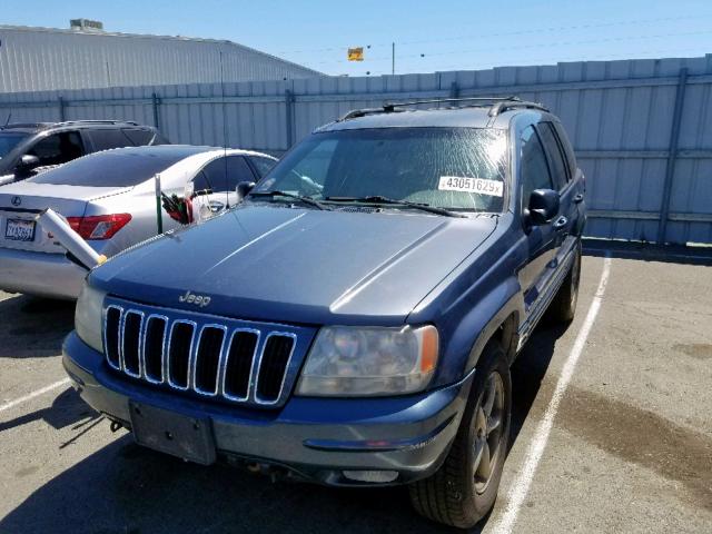 1J4GW58N91C642950 - 2001 JEEP GRAND CHER GRAY photo 2