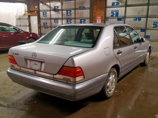 WDBGA43E8TA304670 - 1996 MERCEDES-BENZ S 420 SILVER photo 4