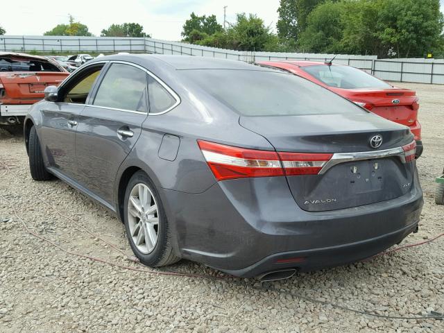 4T1BK1EB7EU093212 - 2014 TOYOTA AVALON BAS GRAY photo 3
