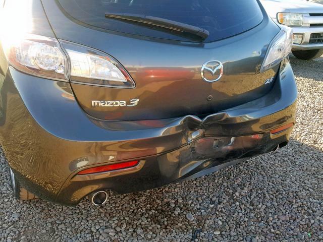 JM1BL1M55B1363273 - 2011 MAZDA 3 S GRAY photo 9