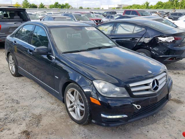 WDDGF4HB8CR202939 - 2012 MERCEDES-BENZ C 250 BLACK photo 1