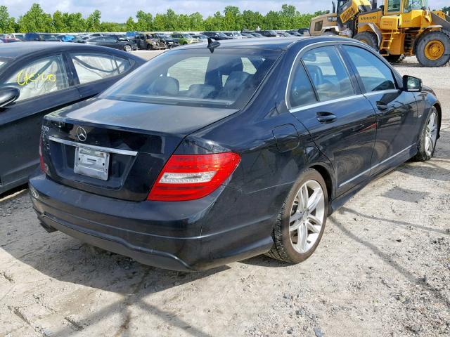 WDDGF4HB8CR202939 - 2012 MERCEDES-BENZ C 250 BLACK photo 4