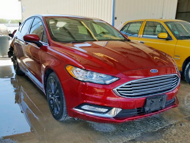 3FA6P0G77JR166726 - 2018 FORD FUSION S RED photo 1